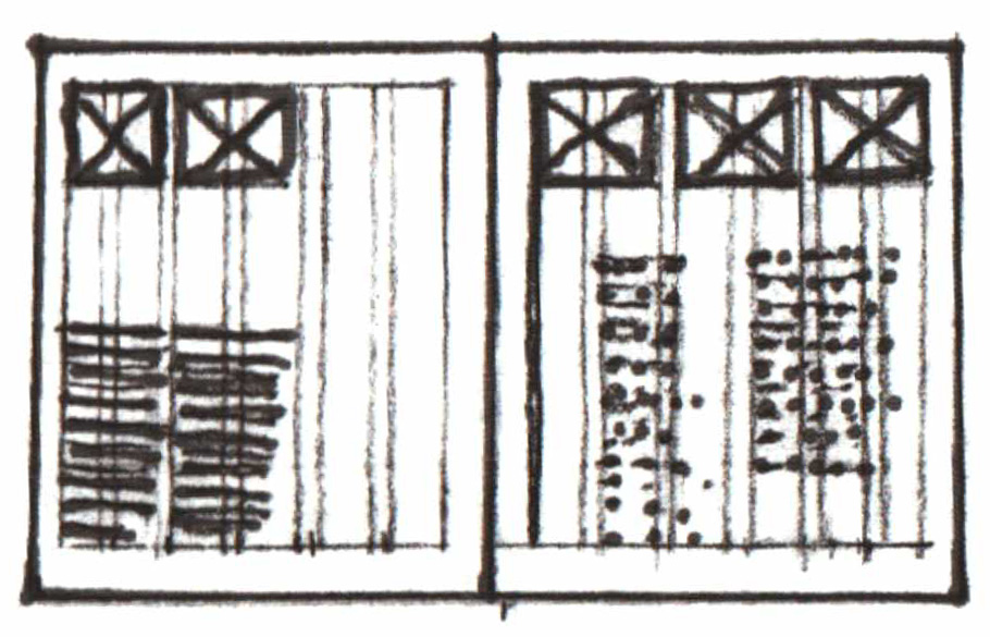 croquis de mises en page